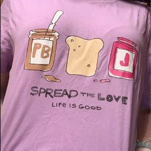 life is good spread the love shirt